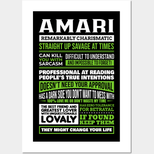 Amari Posters and Art